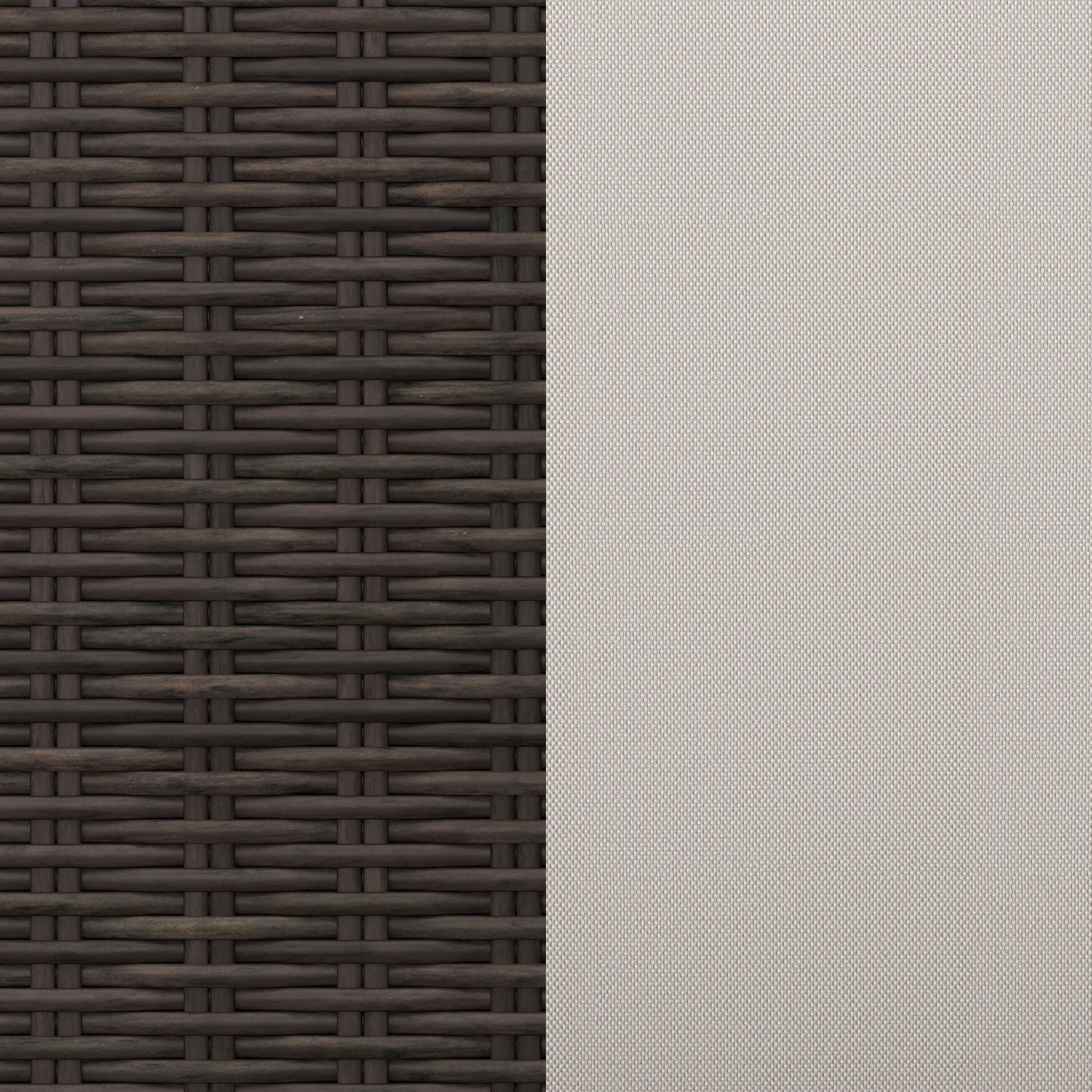 Alt View 11. Martha Stewart - Bedford Outdoor Rattan Wicker Chaise Lounge Chair with All-Weather Cushions - Brown.