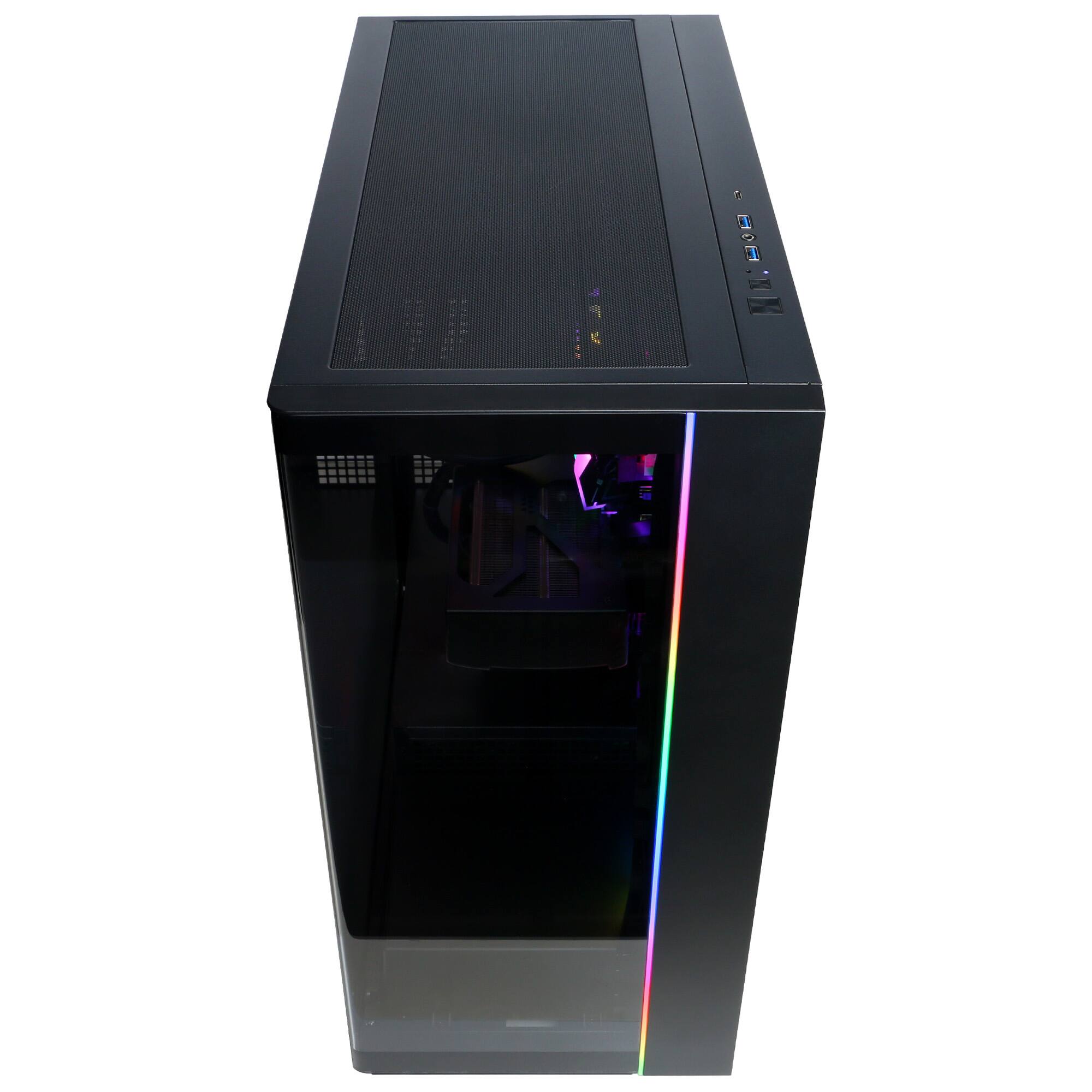 Alt View 12. CyberPowerPC - Gaming Desktop - AMD Ryzen 9 9900X3D - NVIDIA GeForce RTX 5070 12GB - 32GB DDR5 - 2TB PCIe 4.0 SSD - Black.