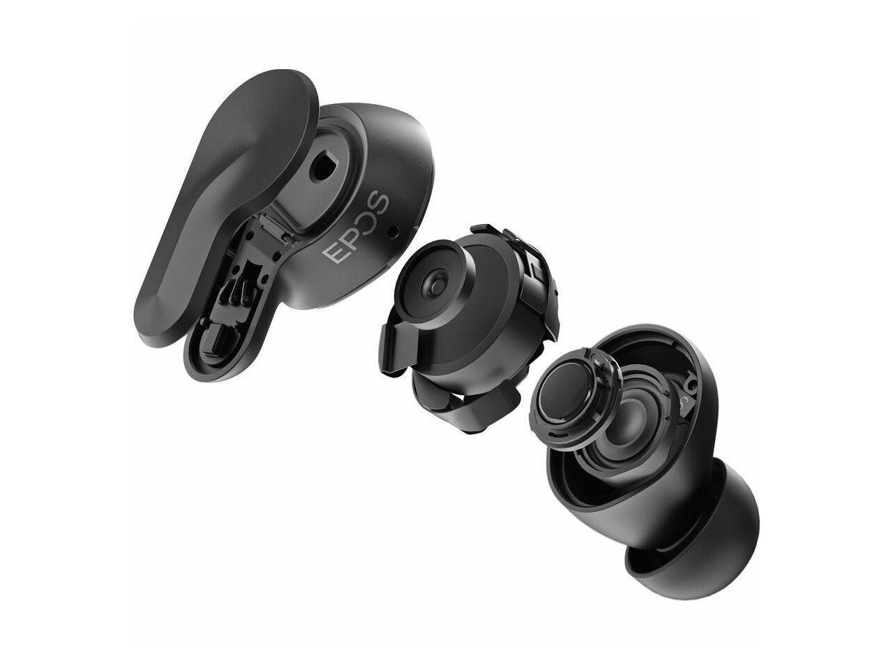 Alt View 1. EPOS - EPOS ADAPT E1 True Wireless Bluetooth Earbuds/Headphones certified for professionals - Black - Blue.