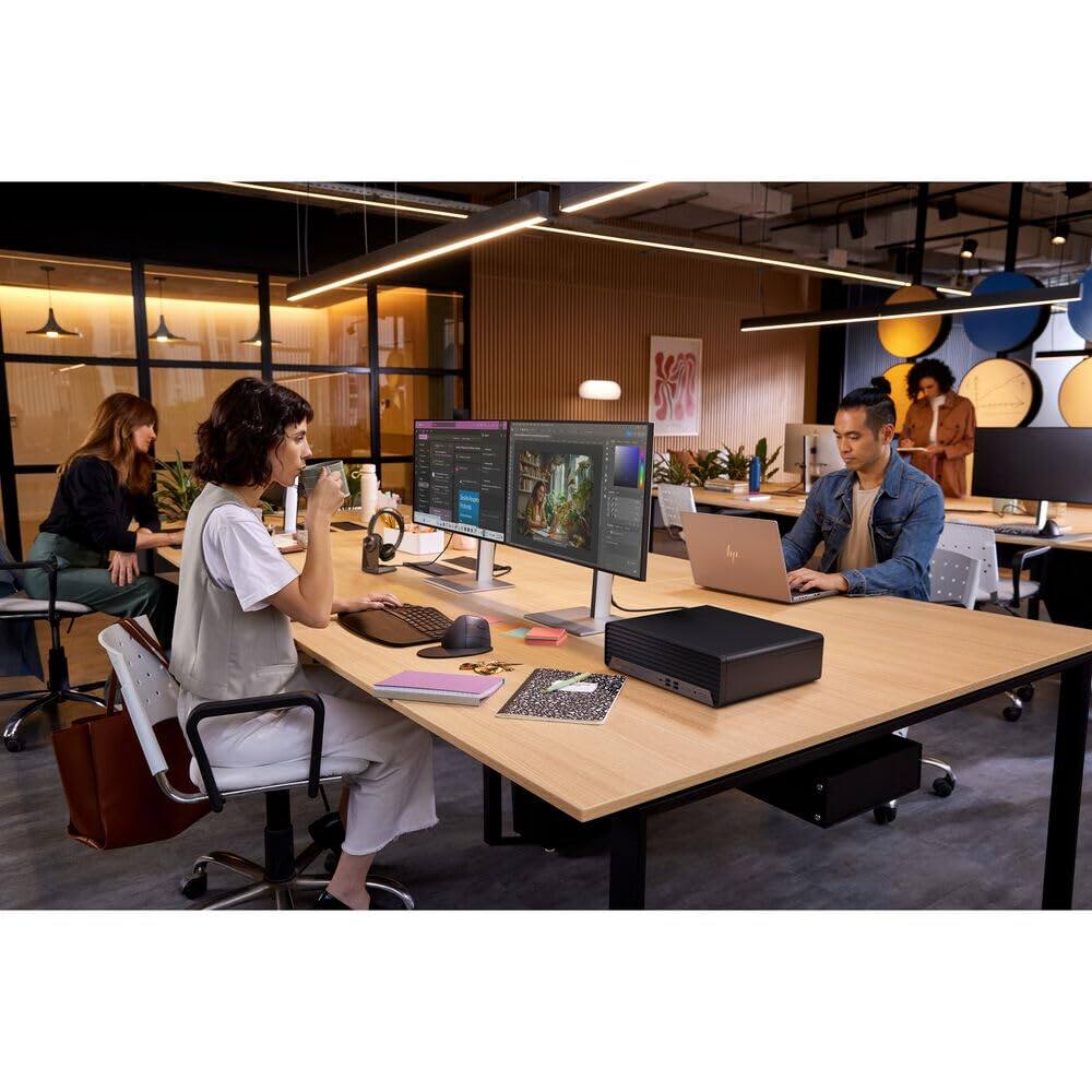 Alt View 1. HP - HP ProDesk 400 G9 SFF Desktop, Intel Core i9-14900K, 32GB DDR5, 2TB PCIe SSD, Wi-Fi, HDMI, DP, Windows 11 Pro - Black.