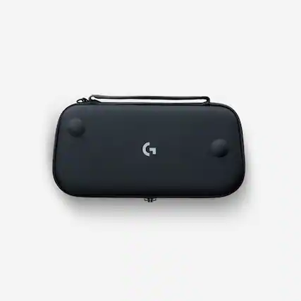 Front. Logitech - Carrying Case for Logitech G CLOUD Gaming Handheld Console - Black.