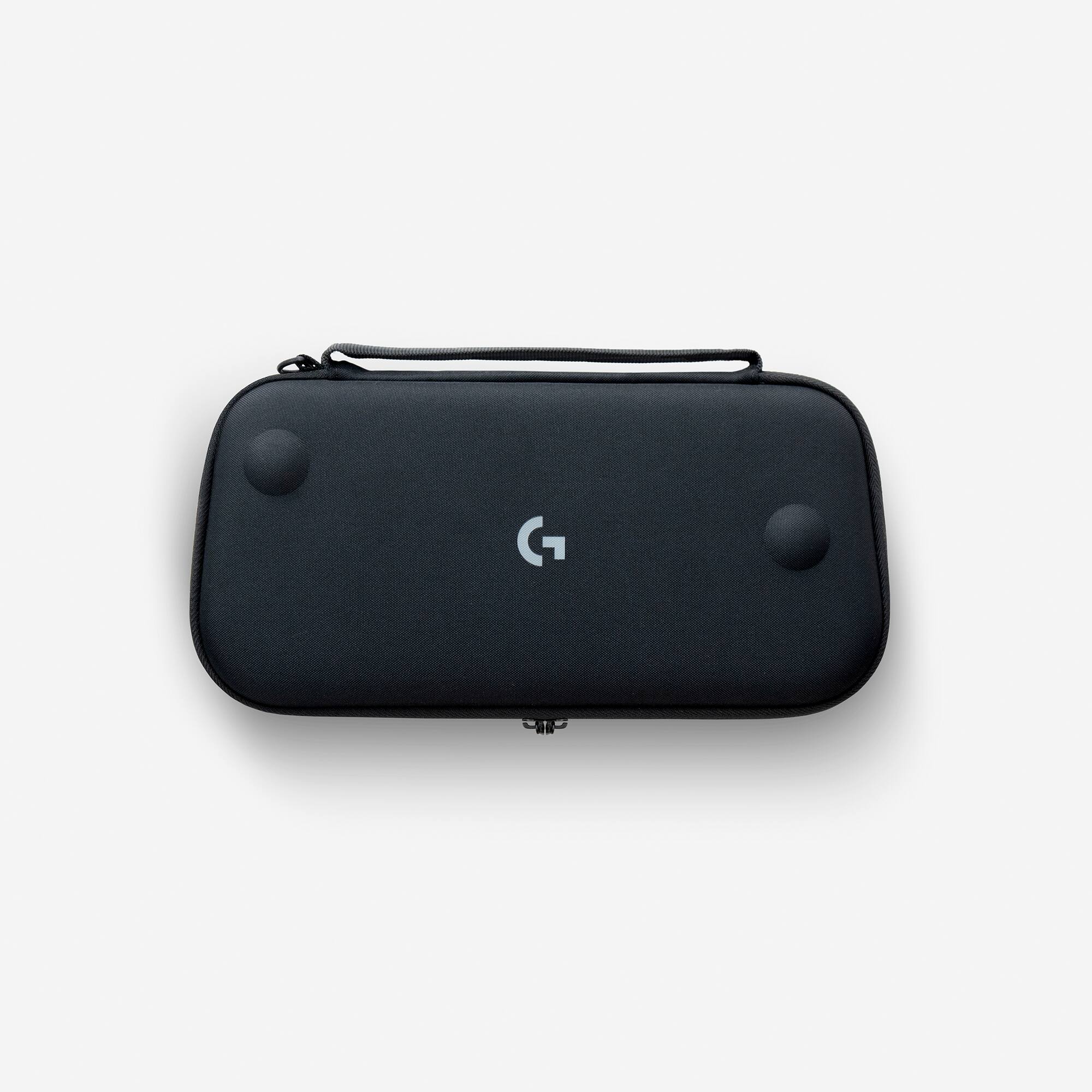 Front. Logitech - Carrying Case for Logitech G CLOUD Gaming Handheld Console - Black.