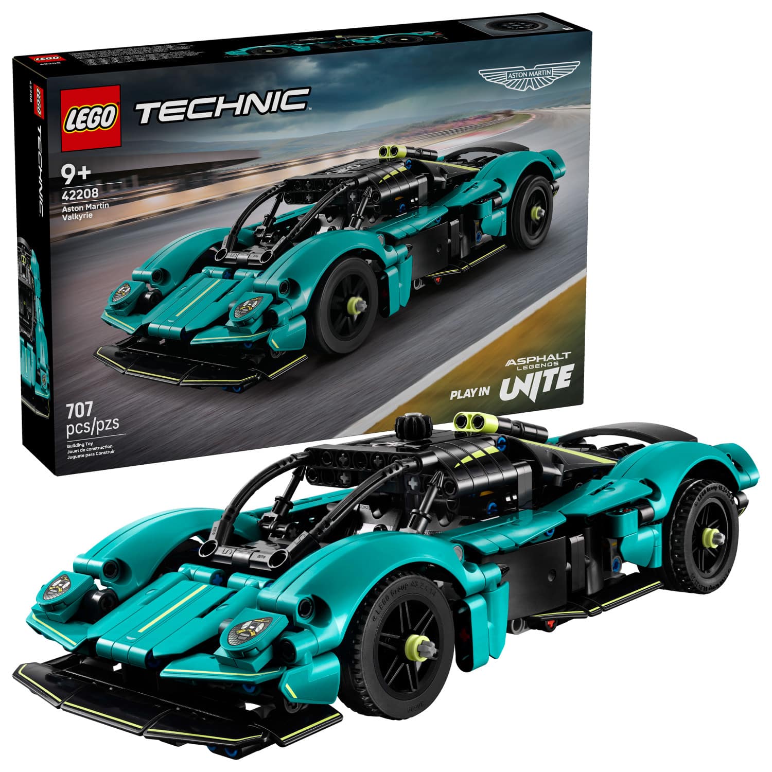LEGO TECHNIC TEEAN 9+ 42208 Aston Martin Valkyrie ASTON MARTIN 707 pcs/pzs - - - - - - - - - - ASPHALT LEGENDS PLAYIN IN UNITE - - - - - - - - - -