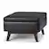 Alt View 14. Simpli Home - Owen 34 inch Wide Mid Century Modern Rectangle Coffee Table Storage Ottoman - Distressed Black.