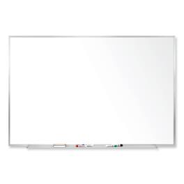 Ghent - REMOVE - Magnetic Porcelain Whiteboard with Aluminum Frame, 36" x 24", White Surface, Satin Aluminum Frame