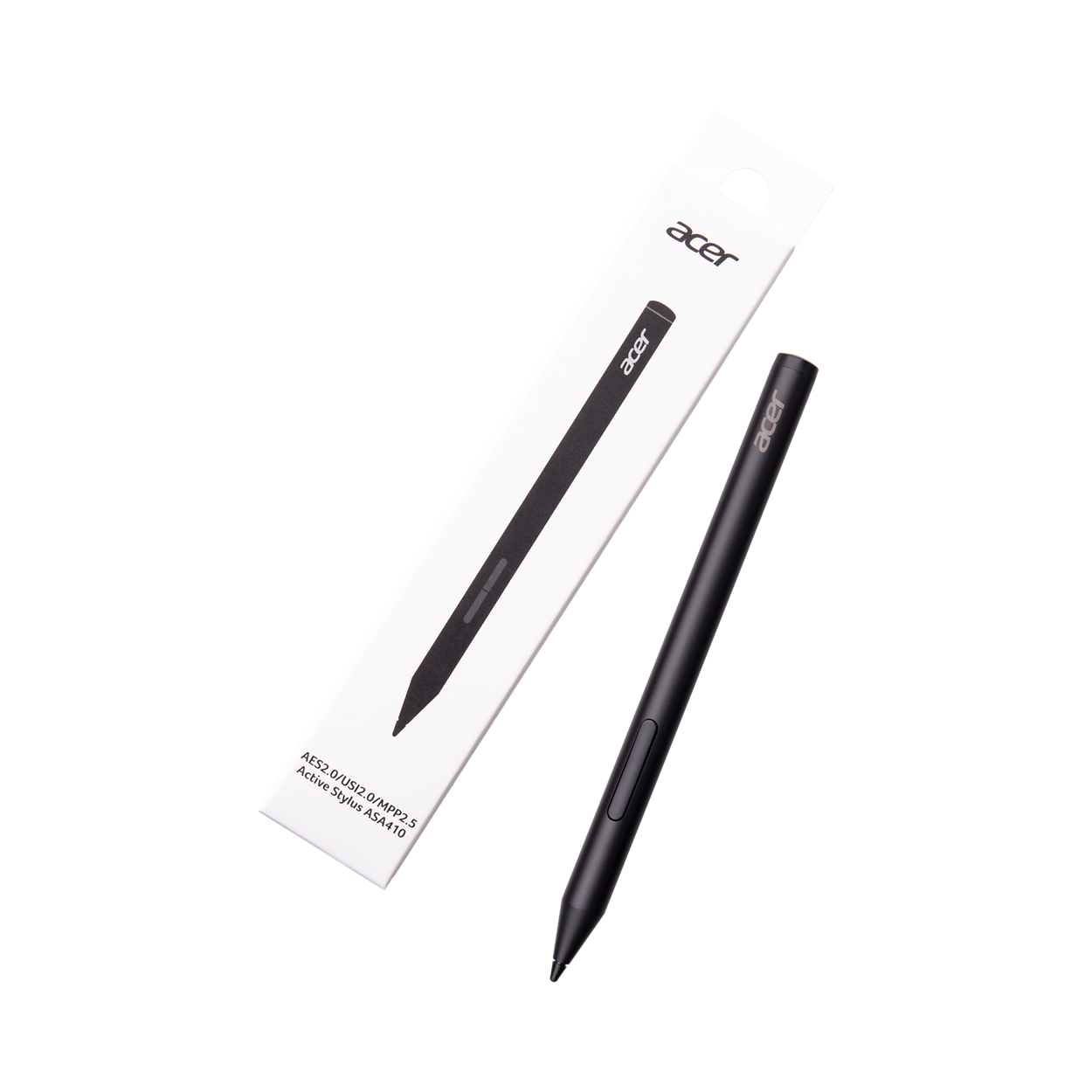 Acer - Active Stylus Pen ASA410 – 4096 Pressure Levels, AAAA Battery, Universal Compatibility - Black