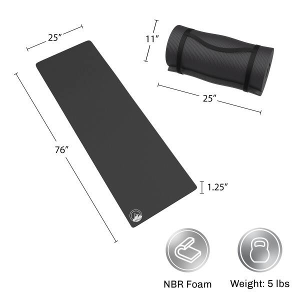 25" T 11" I 25" 76" I 1.25" NBR Foam Weight: 5 lbs