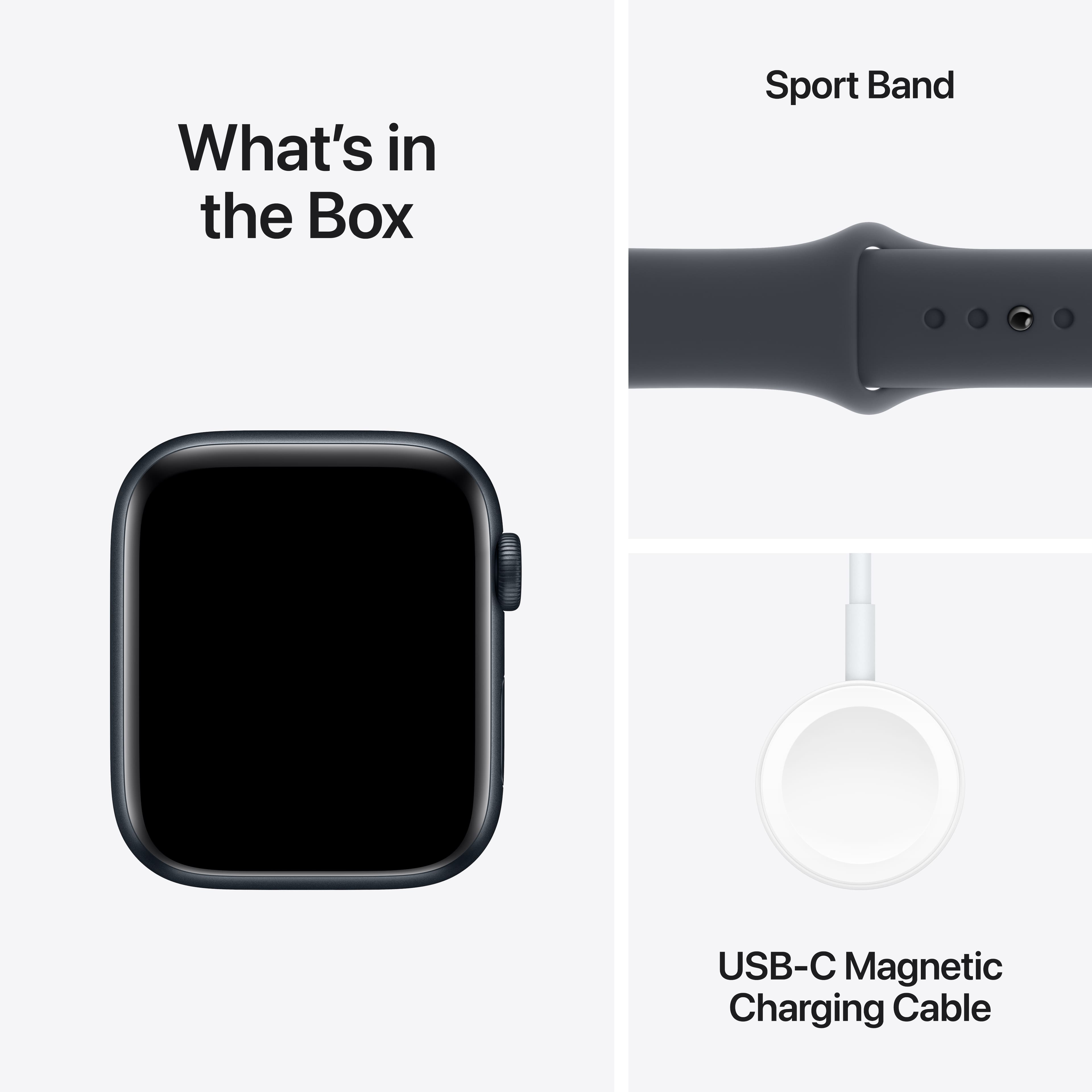 What's in the Box: Sport Band, USB-C Magnetic Charging Cable