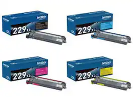 Brother - TN229XL High-yield Black Cyan Yellow Magenta Toner Cartridge Set- 4PK - Multicolor