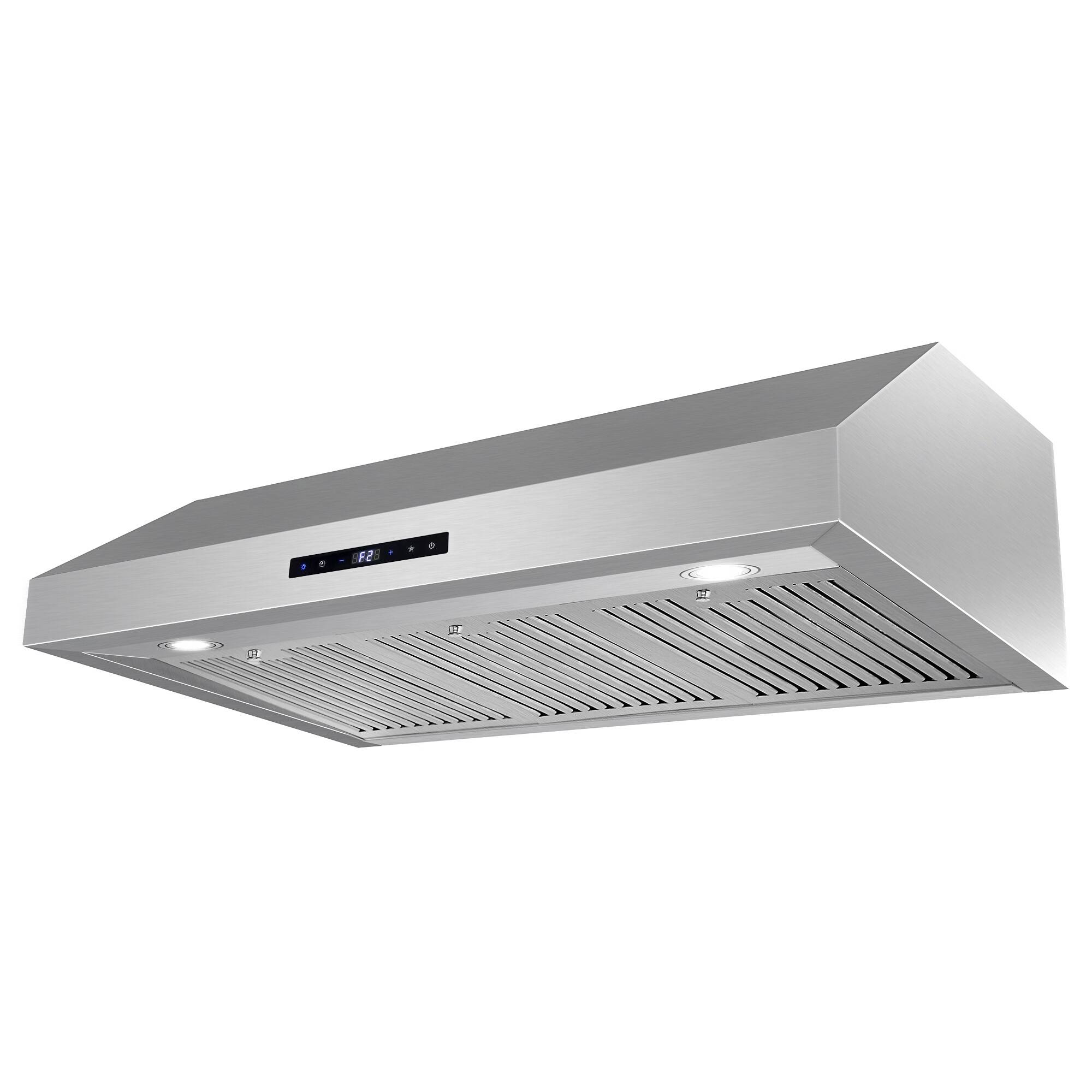 Alt View 1. COSMO - UMC36 36 in. Haven Collection 380 CFM Ducted Under Cabinet Range Hood, LED Lights, Touch Controls - Stainless Steel.