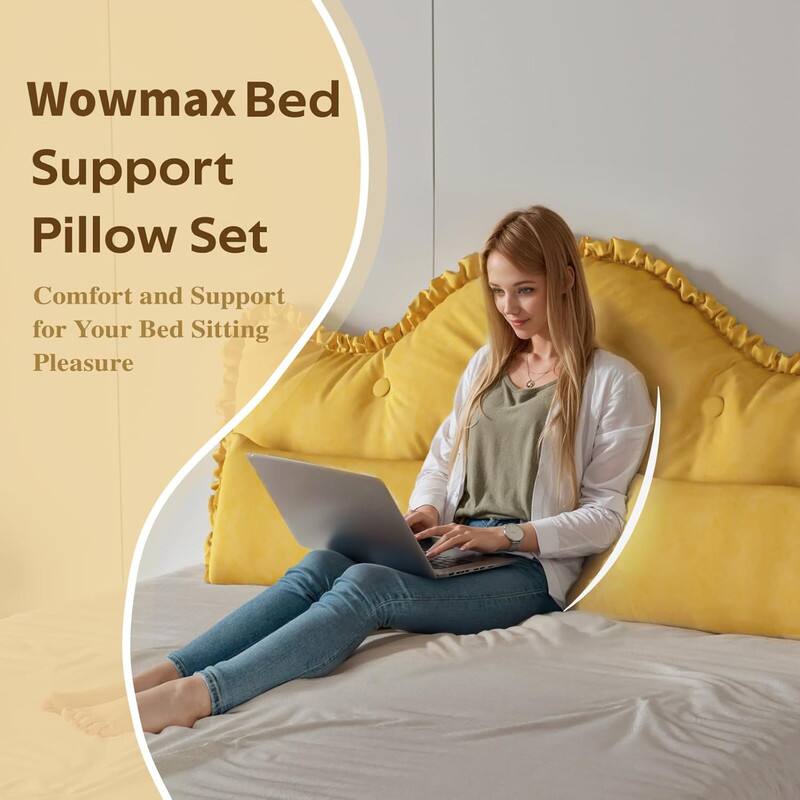 Wowmax Bed Support Pillow Set  
Comfort and Support for Your Bed Sitting Pleasure