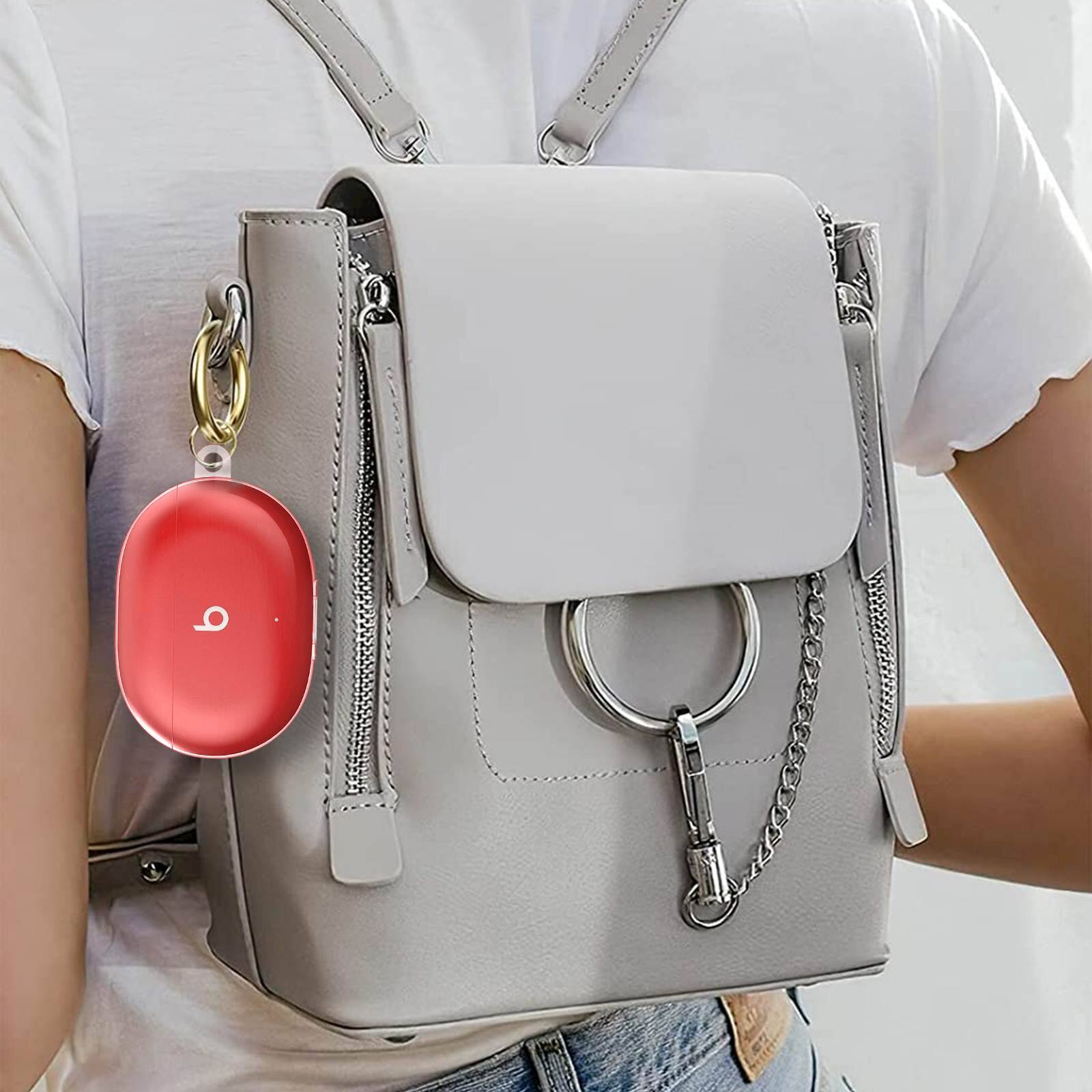 Alt View 15. SaharaCase - Hybrid Flex Case for Beats by Dr. Dre - Beats Studio Buds and Buds+ - Transparent Pink.