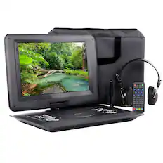 Front. Trexonic - Trexonic 14.1 Inch Portable TV+DVD Player with Swivel TFT-LCD Screen and USB,SD,AV,HDMI Inputs.