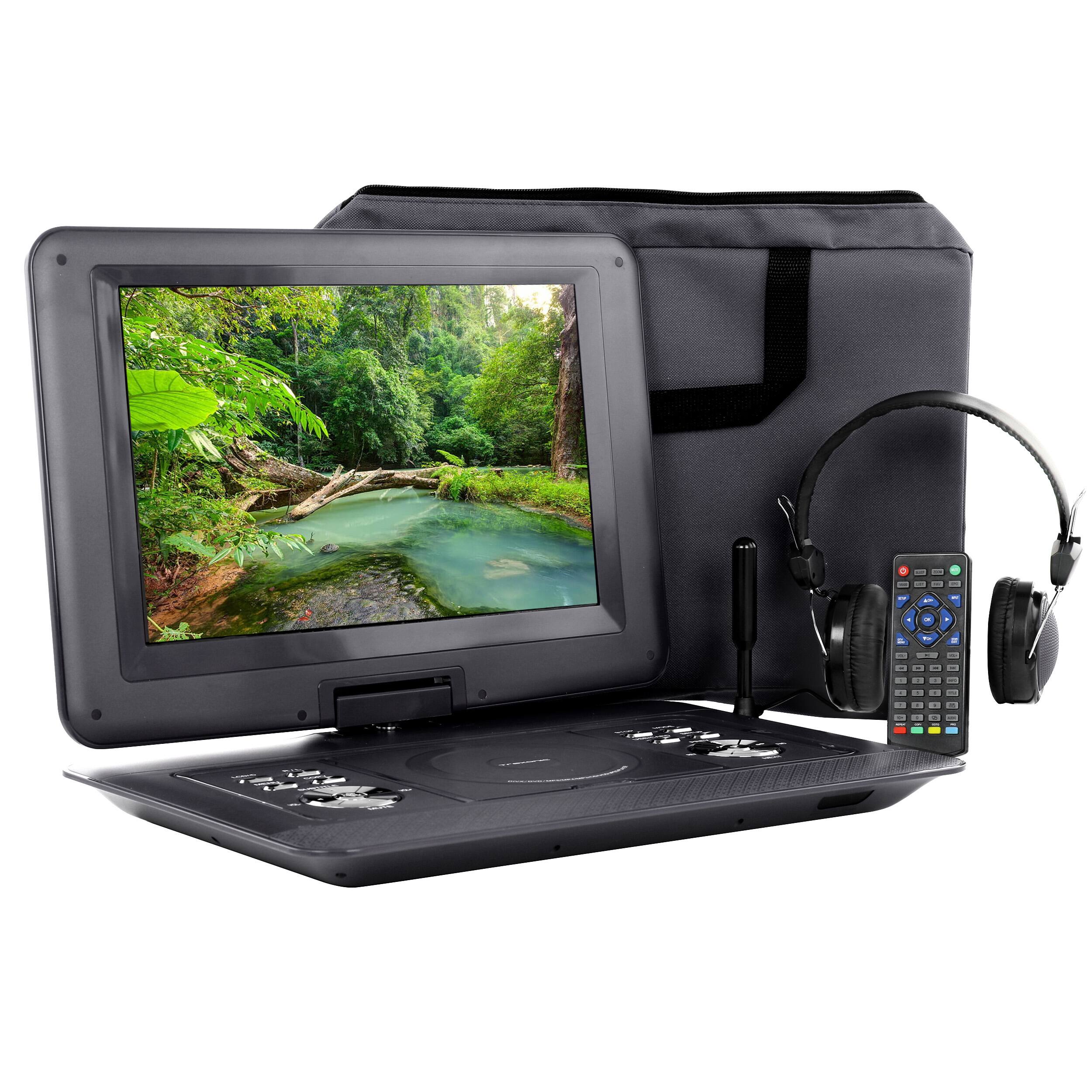 Front. Trexonic - Trexonic 14.1 Inch Portable TV+DVD Player with Swivel TFT-LCD Screen and USB,SD,AV,HDMI Inputs.