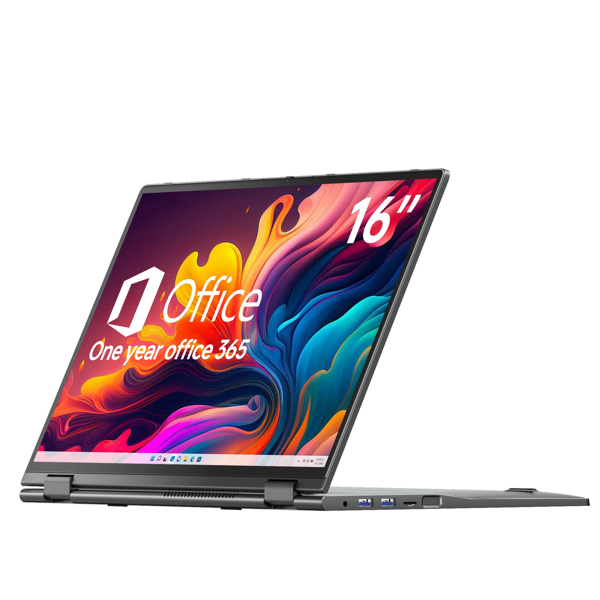 Office  
One year office 365  
16"