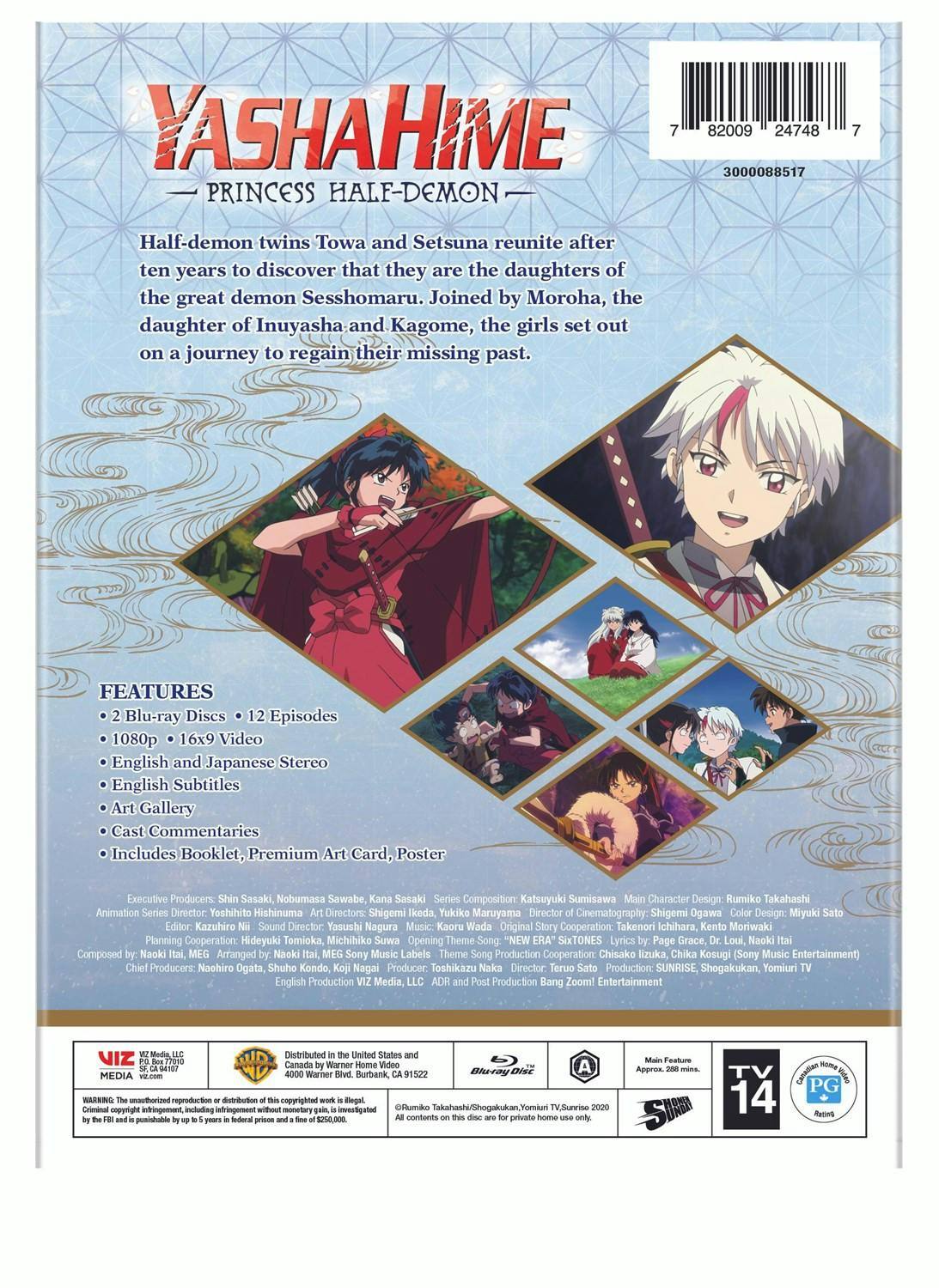 Back. Yashahime: Princess Half-Demon Season 1 Pt 1 Limited Edition (Blu-ray Limited Edition) [Blu-ray].
