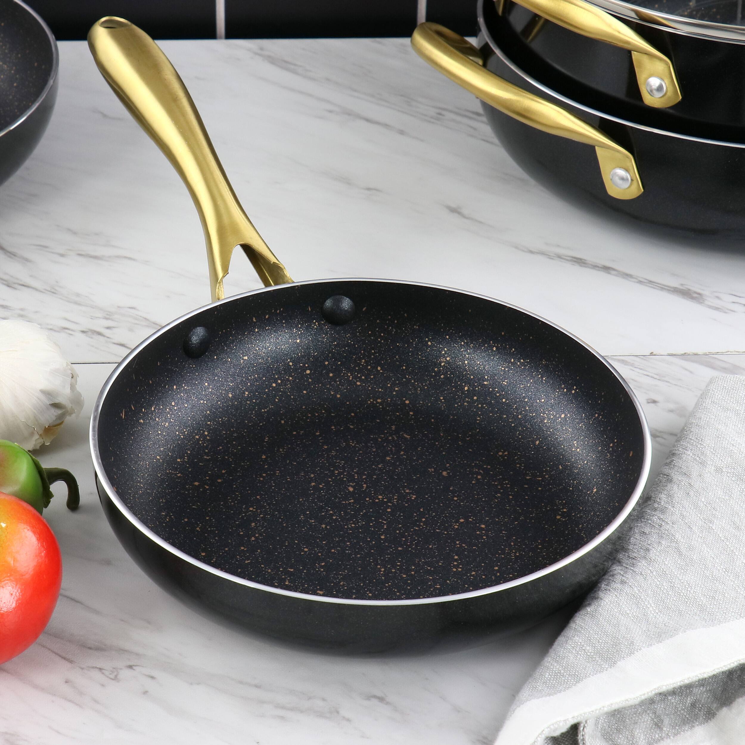 Alt View 4. Gibson - Gibson Home Ellsworth 8 Inch Aluminum Nonstick Frying Pan - Black.