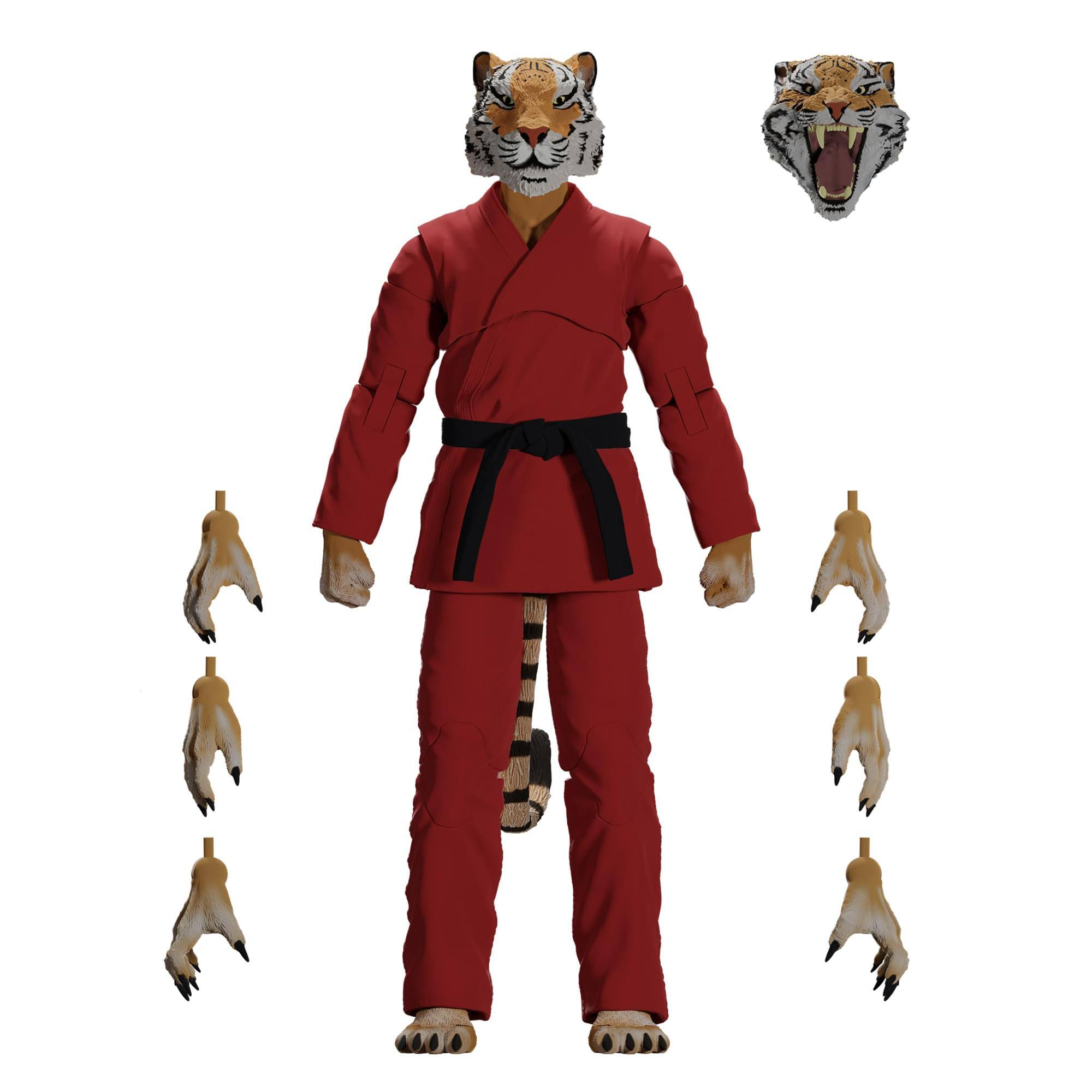 Zoo Jitsu Fighters 6 Inch Action Figure | Tiago the Tiger with Red Gi