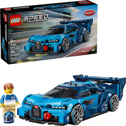 ! PEEEU LEUO. - 2 SPEED LE00 LEGO CHAMPIONS I BUBATTI SUTED 9+ 77253 Bugatti Turismo Vision 16 Gran 284 pcs/pzs Building Toy Joven de construction pare Consirulr Juguete EE BUGATTI VISION Gl BUGATTI TTI B BUGATTI FICATO 16 v- MICKELL 3 () de Apray .. UA u
