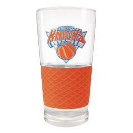 Great American Products - New York Knicks 22oz. Pilsner Glass with Silicone Grip - Orange