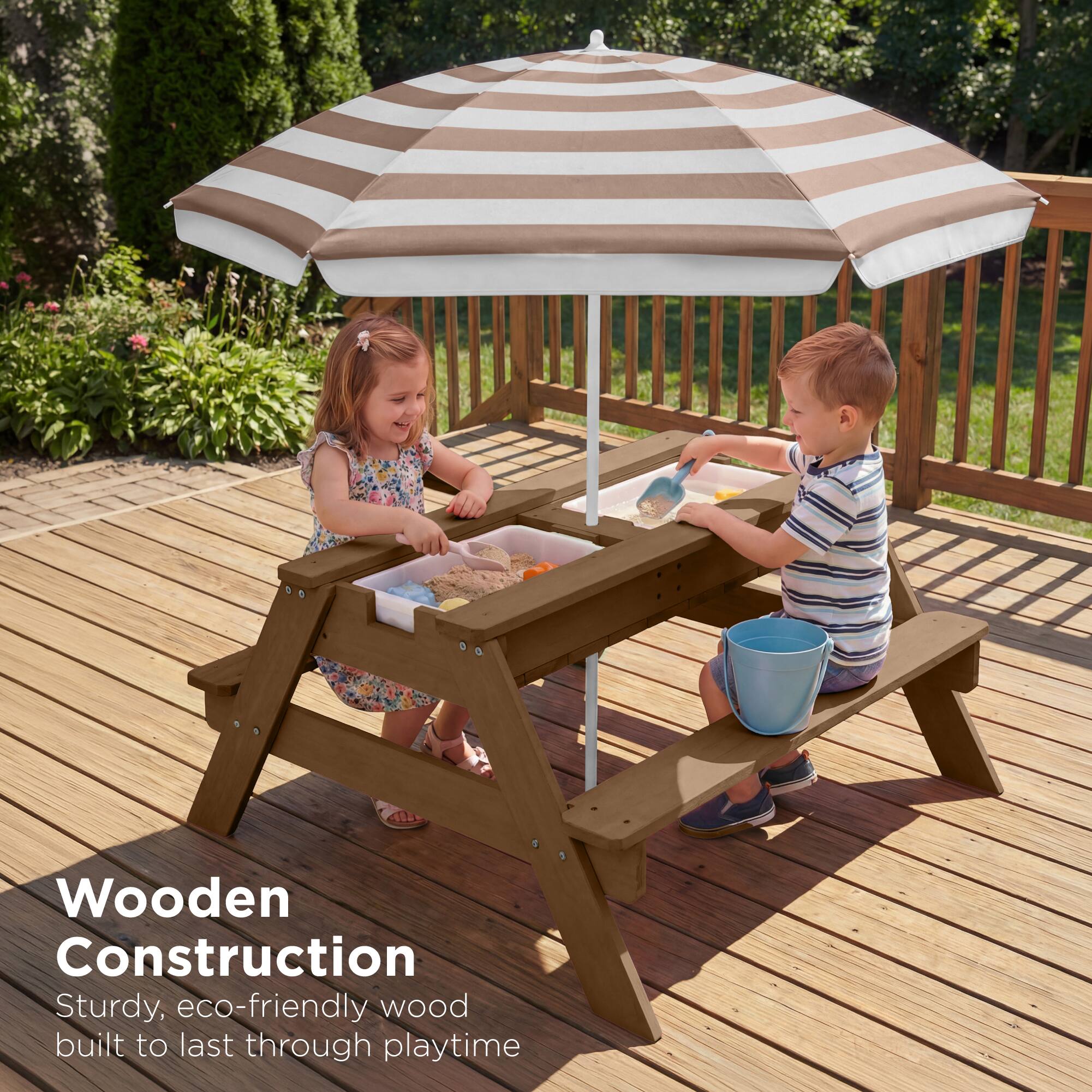 Wooden Construction  
Sturdy, eco-friendly wood built to last through playtime