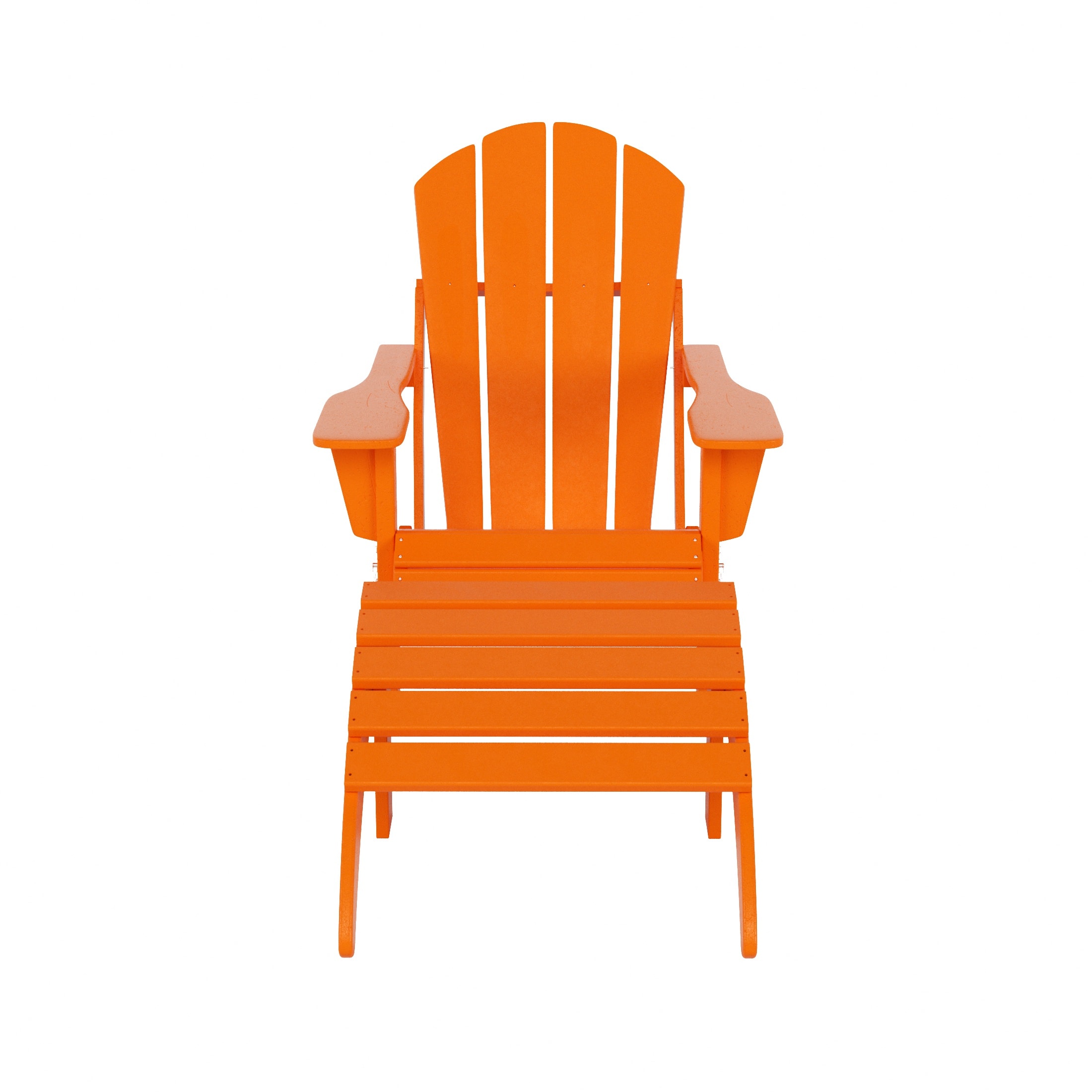 WestinTrends - Malibu 2 piece set classic Adirondack chair with ottoman (1 seater) - Orange price history on PriceWatchPro