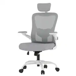 FlexiSpot - OC1 Ergonomic Office Chair with Adjustable Headrest and 3D Arms - Gray