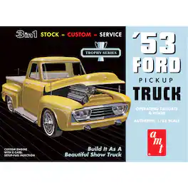 Round2 - AMT 1953 Ford Pickup 1:25 Scale Model Kit, Building Set