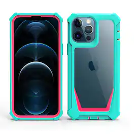 Kitcheniva - Shockproof Two Toned Rugged Phone Case For iPhone 14 Pro - Multicolor