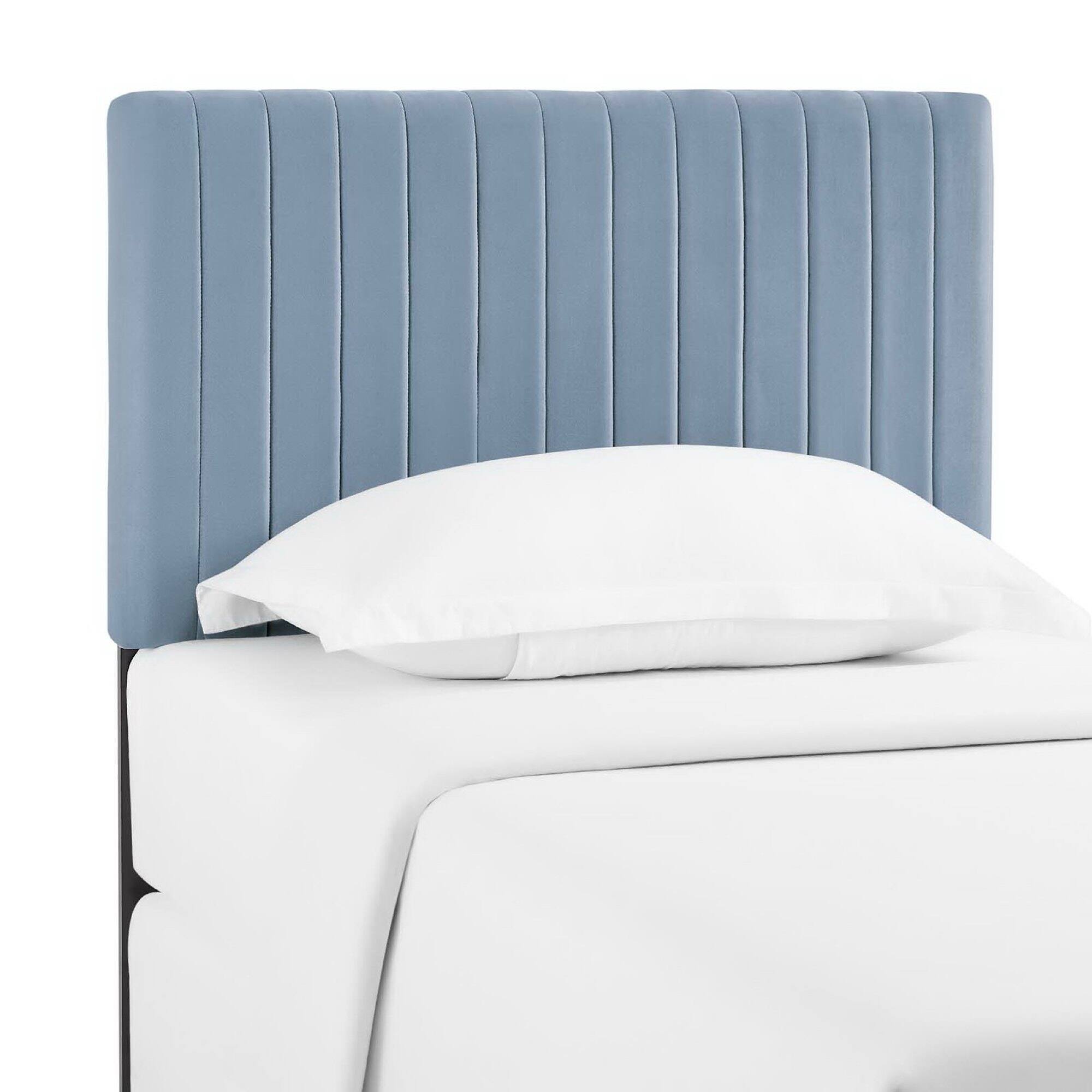 Alt View 3. Modway - Keira Performance Velvet Twin Headboard by Modway - Blue.