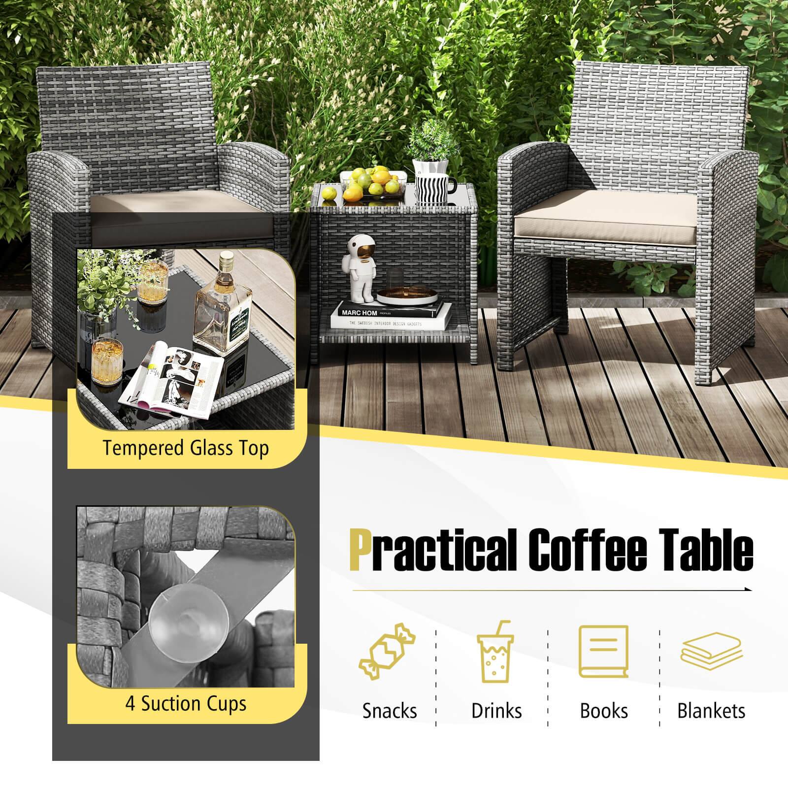 MARD m - : I . - Tempered Glass Top Practical Coffee Table 4 Suction Cups Snacks Drinks Books Blankets