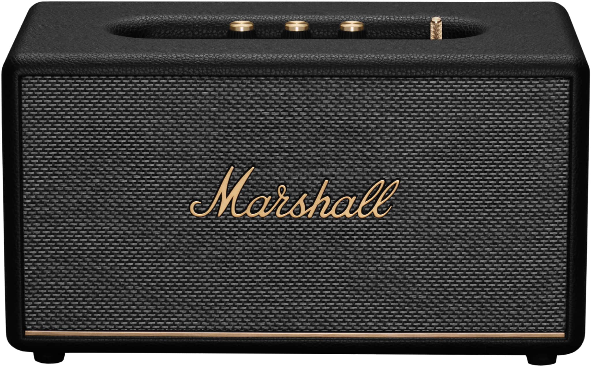 Front. Marshall - Stanmore III Bluetooth Home Speaker with Bass / Treble / Volume Controls and 3.5 mm Auxiliary / RCA Inputs - Black.