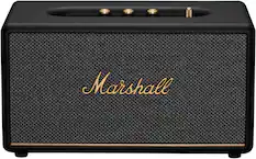 Front. Marshall - Stanmore III Bluetooth Home Speaker with Bass / Treble / Volume Controls and 3.5 mm Auxiliary / RCA Inputs - Black.