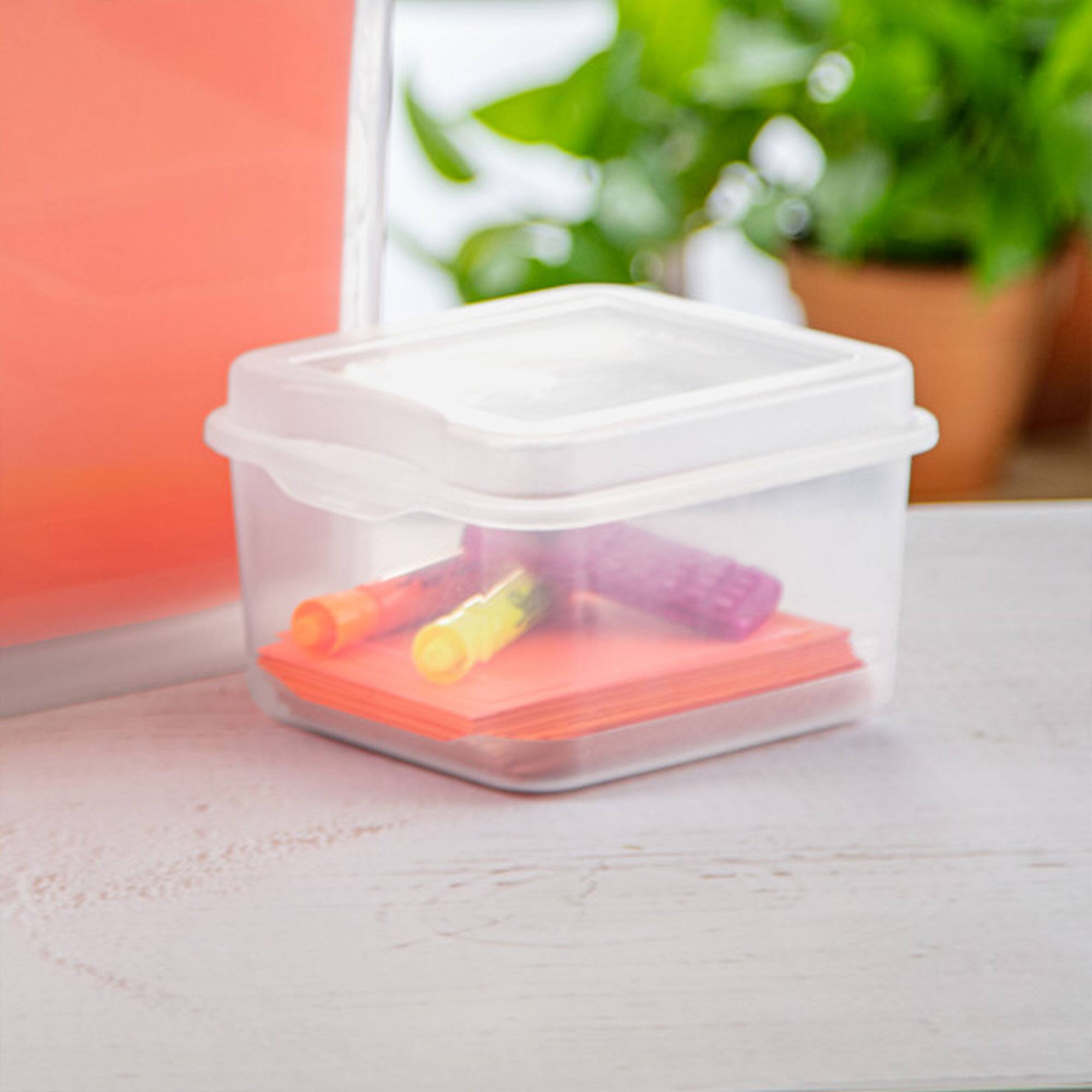 Alt View 4. Sterilite - Sterilite Clear Plastic Flip Top Latching Storage Box Container w/ Lid (36 Pack).