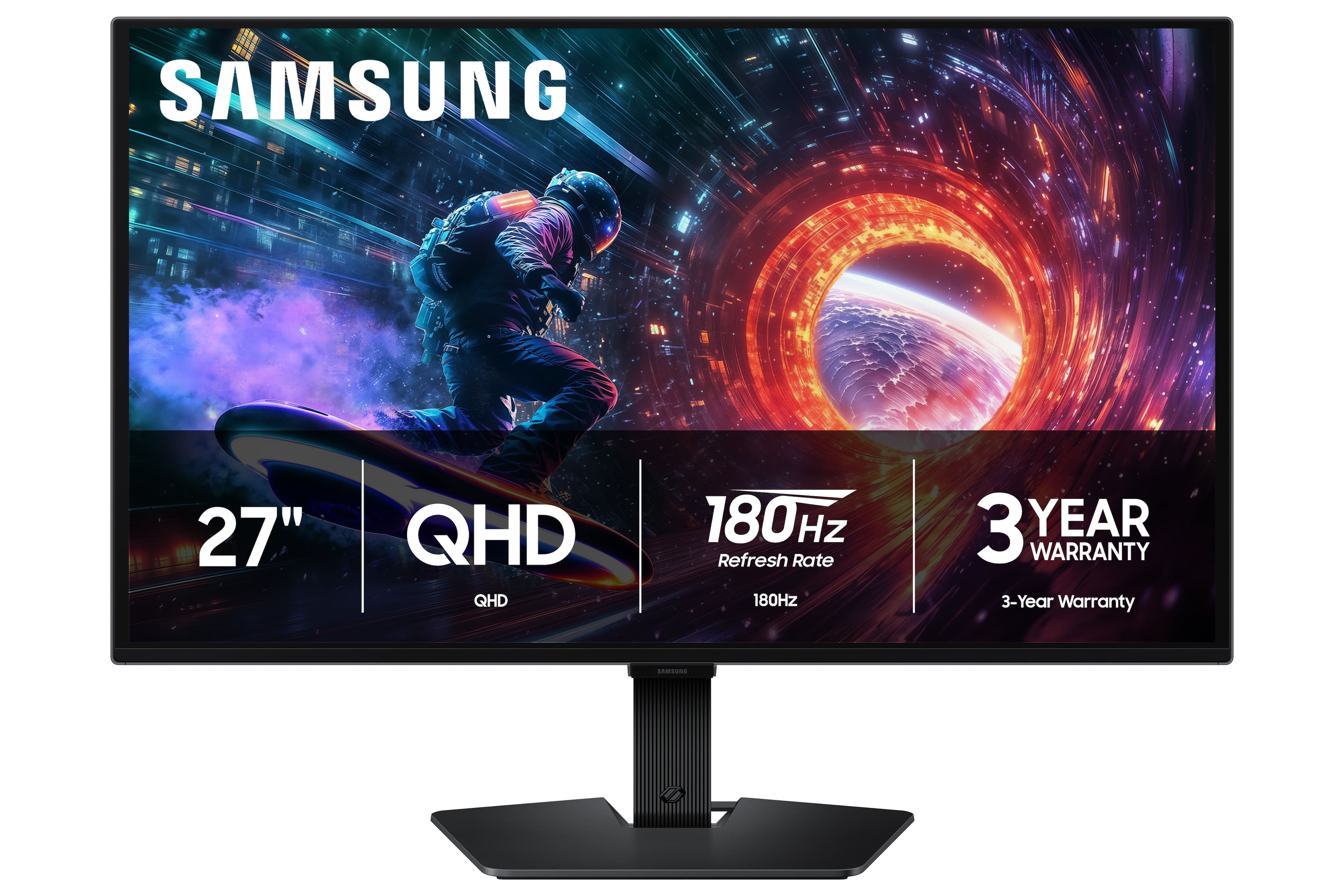 SAMSUNG 27" QHD 180Hz Refresh Rate 3 YEAR WARRANTY