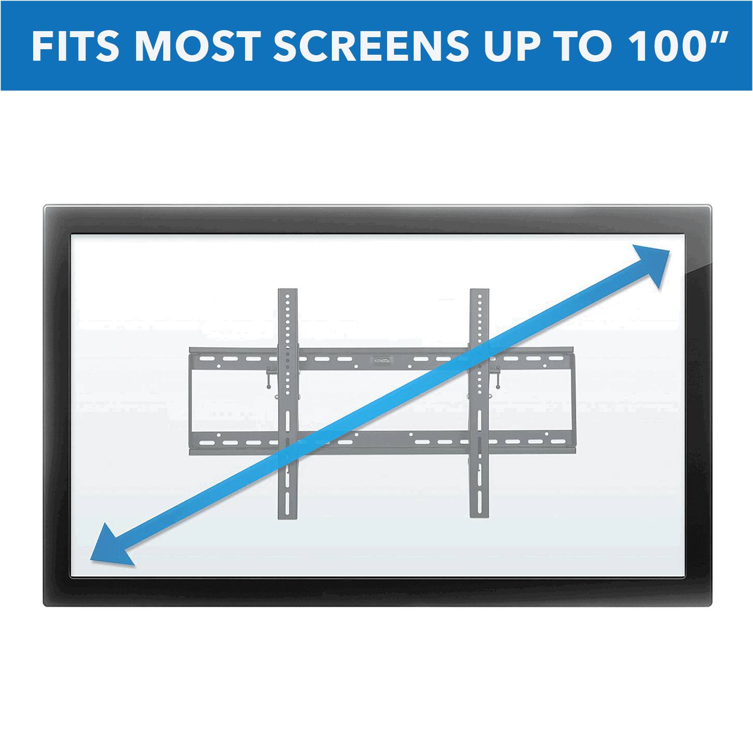 FITS MOST SCREENS UP TO 100"