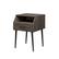 Angle. Walker Edison - Contemporary 1-Drawer Side Table - Slate Grey/Black.