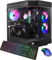 iBUYPOWER - Y60 Gaming Desktop PC - Intel Core i9 13900KF- NVIDIA GeForce RTX 4070 12GB- 32GB DDR5 RGB RAM - 1TB NVMe - Black - Front_Zoom