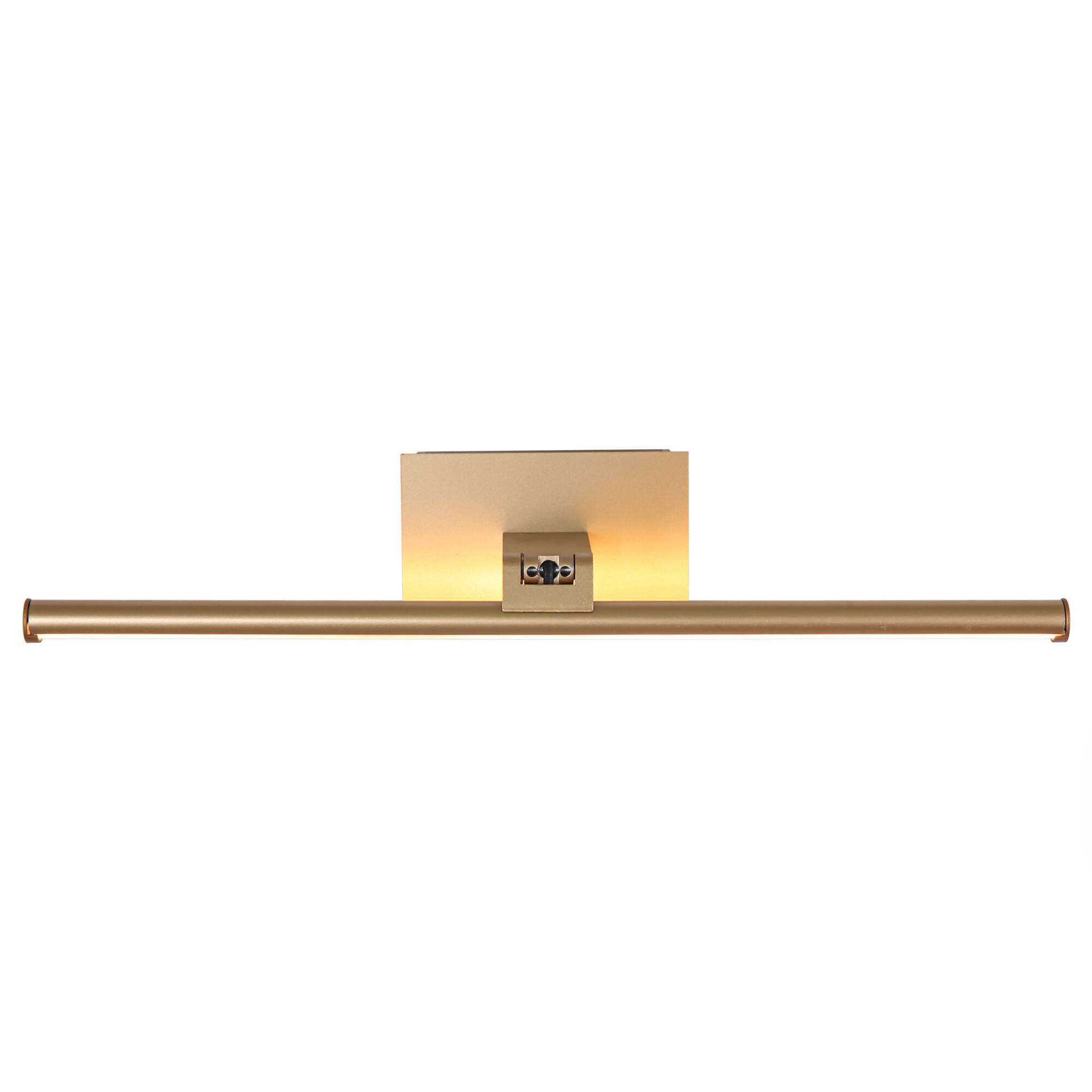 Alt View 2. Parrot Uncle - Gold Battery-Powered 3000K LED Vanity Light with Remote Control - Gold.