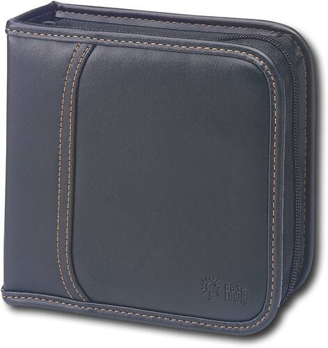 Angle. Case Logic - 32-Disc CD Wallet - Black.