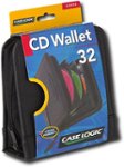 Front. Case Logic - 32-Disc CD Wallet - Black.