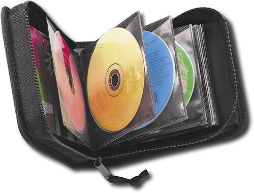 Alt View 1. Case Logic - 32 Capacity CD Wallet - Black.