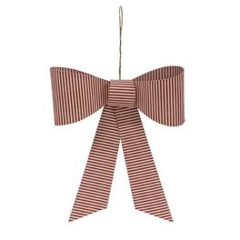 BreeBe - *Red & White Striped Hanging Bow - Red, White