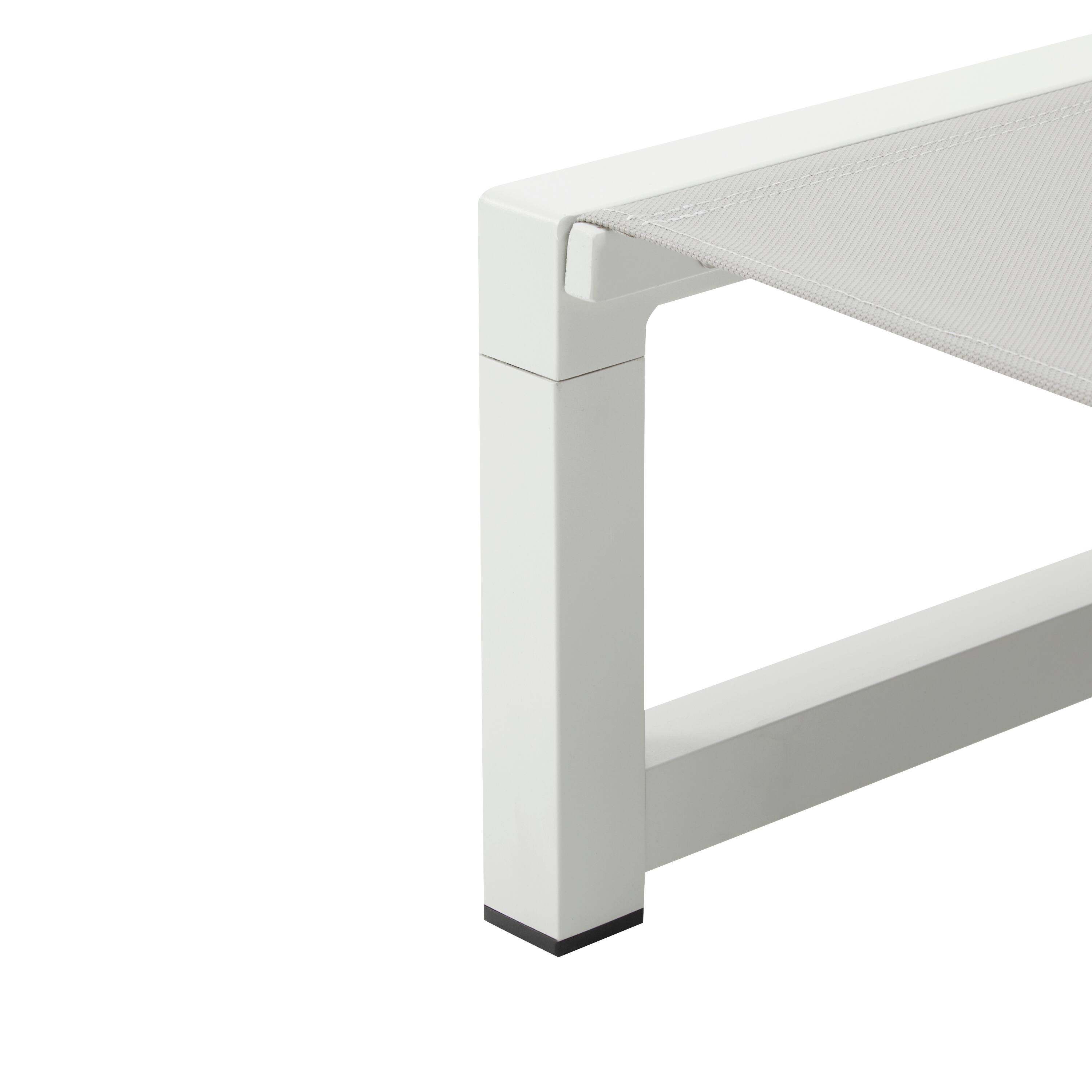 Alt View 9. Loheer - 2-Piece Chaise Lounge Set — 5-Position Adjustable Aluminum Patio Chairs with Breathable Mesh - Light Gray,White.