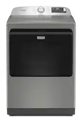 Maytag - 7.4 Cu Ft. Smart Electric Dryer with Pet Pro Option and Extra Power - Classic SIlver - Front_Zoom