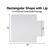 Rectangular Shape with Lip
For Extended Under-Desk Coverage
45"
25"
53"
