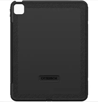Front. OtterBox - iPad Pro 13-inch (M4) Defender Series Case - Black - Black.