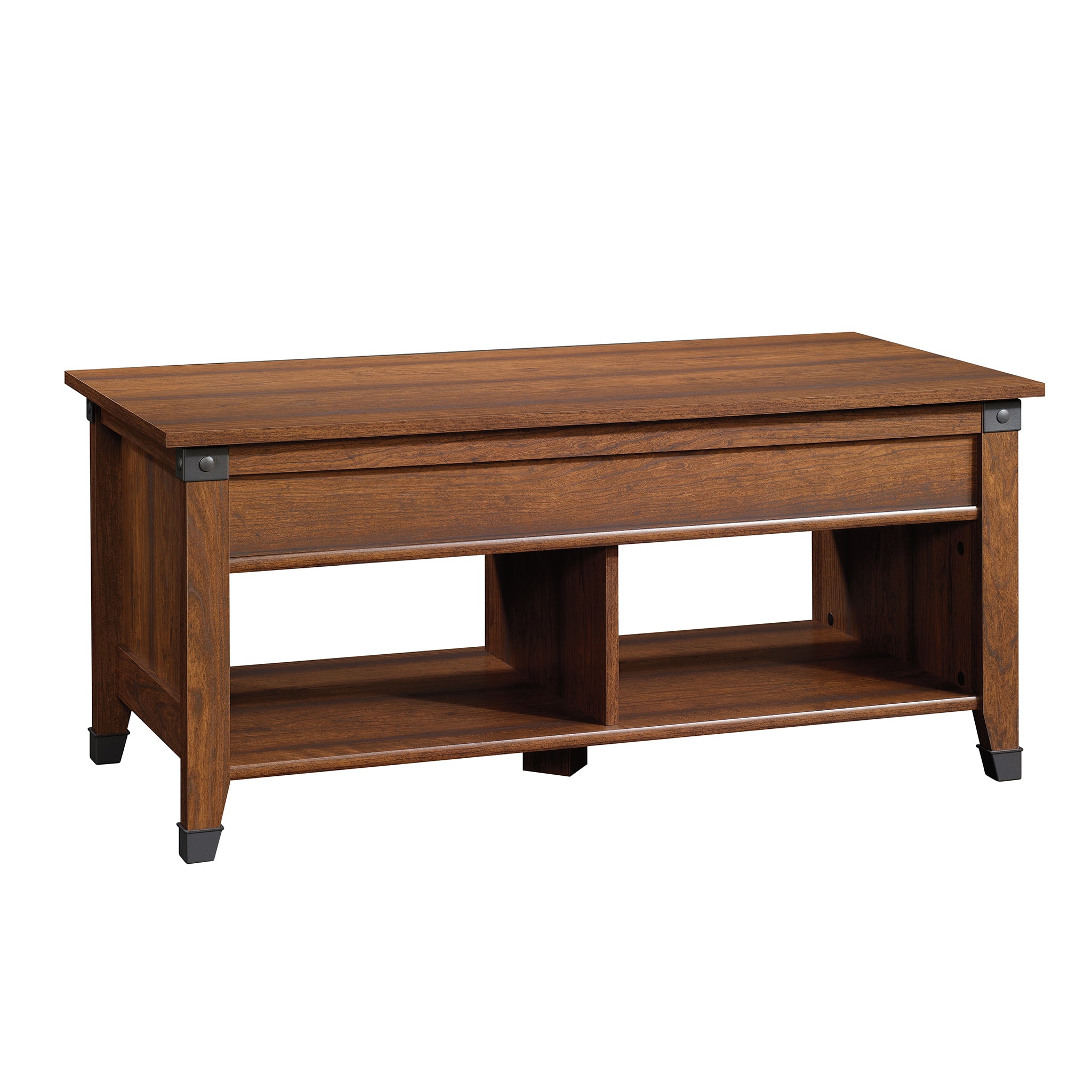 Front. Sauder - Carson Forge Lift Top Coffee Table - Light Brown.