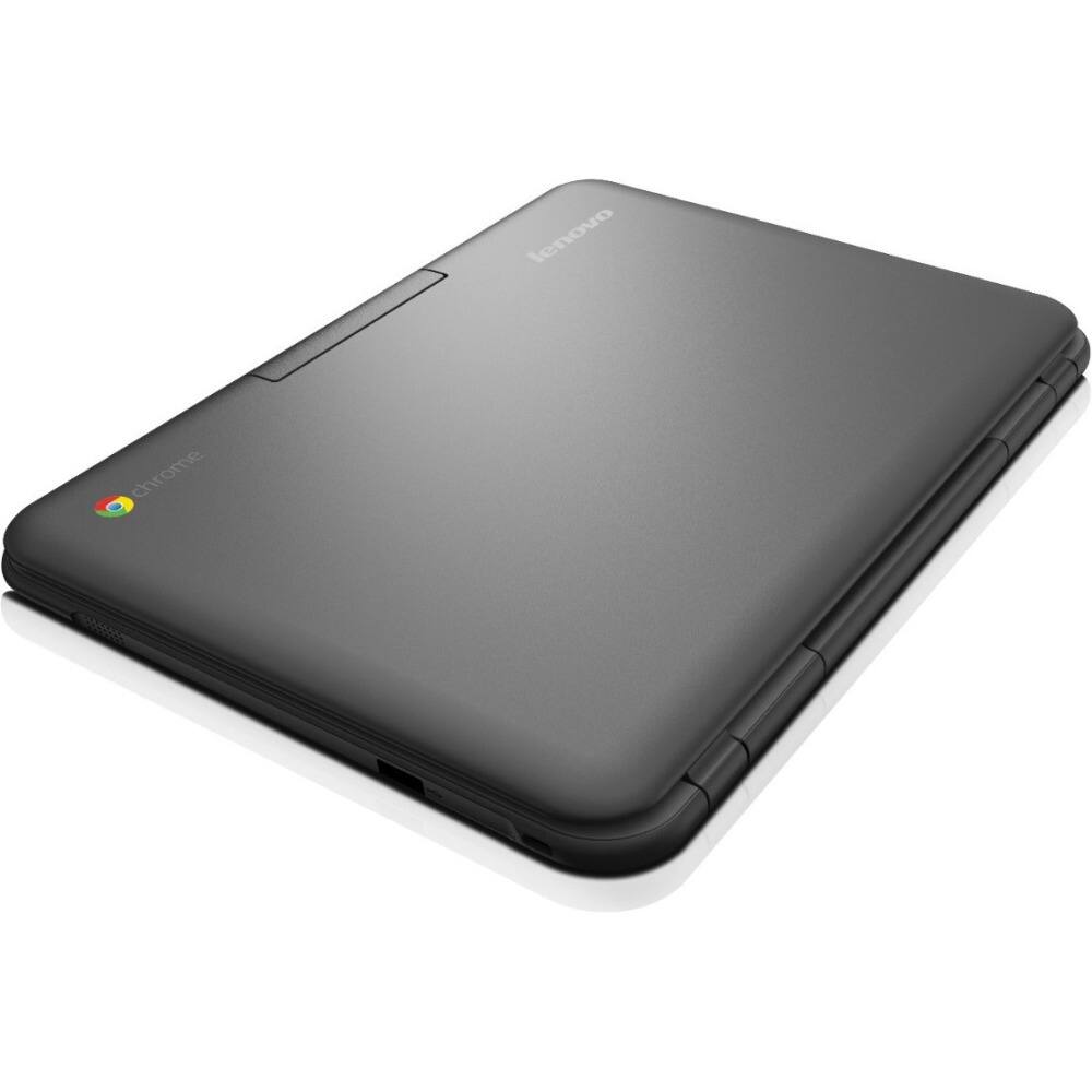 Alt View 19. Lenovo - 11.6" Chromebook - Intel Celeron - 4GB Memory - 16GB Solid State Drive - Black.