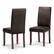 Front. Simpli Home - Acadian Parson Dining Chair (Set of 2) - Distressed Brown.